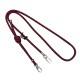Шнурок з двумя креплениями (8мм) 150см Maroon