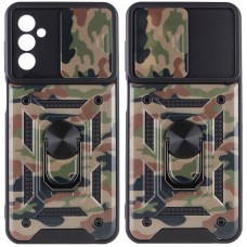 Ударостійкий чохол Camshield Serge Ring Camo для Samsung Galaxy M23 5G / M13 4G Коричневий / Army Brown