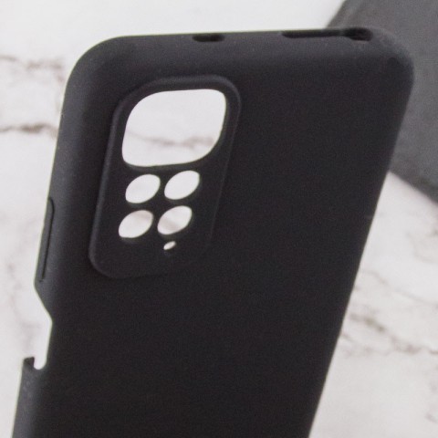 Чохол Silicone Cover Lakshmi Full Camera (AAA) для Xiaomi Redmi Note 11 (Global) / Note 11S Чорний / Black