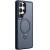 TPU+PC чохол MagSafe Colorful HQ Ring для Samsung Galaxy S24 Ultra Dark Blue