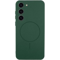 Чохол Silicone Cover Lakshmi Full Camera (AA) with MagFit для Samsung Galaxy S23 Зелений / Dark green