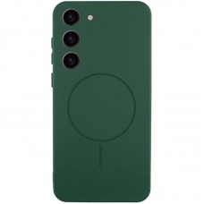 Чохол Silicone Cover Lakshmi Full Camera (AA) with MagFit для Samsung Galaxy S23 Зелений / Dark green