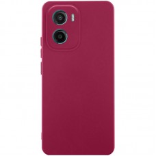 Чохол Silicone Cover Ummi Lakshmi Full Camera (AA) для Motorola Moto G05 / E15 4G Бордовий / Marsala