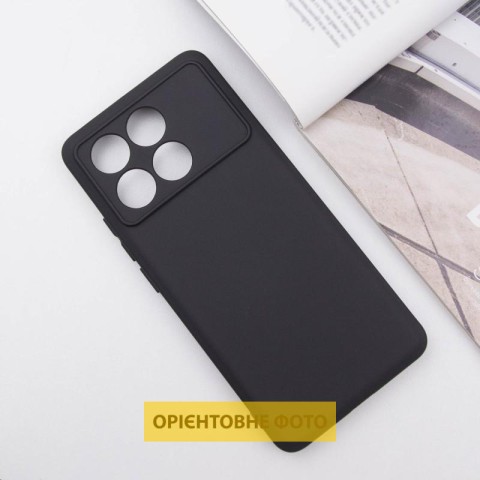 Чохол TPU GETMAN Liquid Silk Full Camera для Xiaomi Poco X6 / Note 13 Pro 5G Чорний / Black