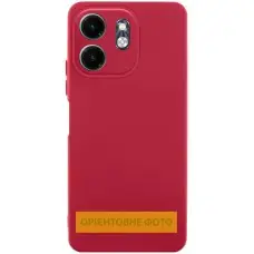 Чохол TPU GETMAN Liquid Silk Full Camera для Xiaomi Redmi Note 14 4G (Europe version) Червоний / Dark Red