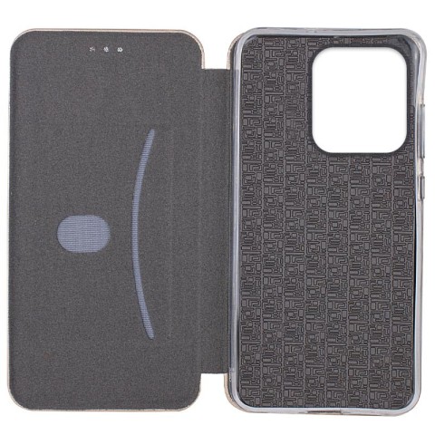 Шкіряний чохол-книжка Classy для Xiaomi Redmi Note 13 Pro 4G / Poco M6 Pro 4G Золотий