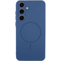 Чохол Silicone Cover Lakshmi Full Camera (AA) with MagFit для Samsung Galaxy S24 FE Синій / Navy blue