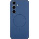 Чохол Silicone Cover Lakshmi Full Camera (AA) with MagFit для Samsung Galaxy S24 FE Синій / Navy blue
