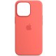 Чохол Silicone case (AAA) with Magsafe для Apple iPhone 13 Pro (6.1") Рожевий / Pink Pomelo