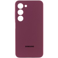 Чохол Silicone Cover Lakshmi Full Camera (AAA) для Samsung Galaxy A25 5G Бордовий / Plum