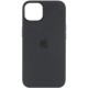 Чохол Silicone case (AAA) with Magsafe and Animation для Apple iPhone 15 Plus (6.7") Чорний / Black