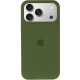Чохол Silicone Case Full Protective (AA) для Apple iPhone 17 Pro Max (6.9") Зелений / Dark Olive