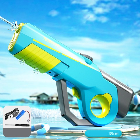 Водяний акумуляторний автомат Water Gun 8002C (600ml) with lithium battery Blue / Yellow