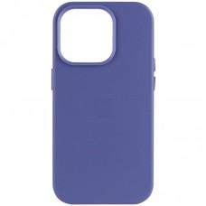 Шкіряний чохол Leather Case (AA Plus) with MagSafe для Apple iPhone 14 Pro (6.1") Wisteria