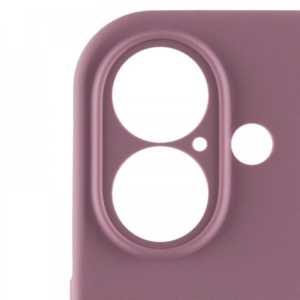 Чохол Silicone Case Full Camera Protective (AA) для Apple iPhone 16 (6.1") Ліловий / Lilac Pride