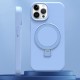 Чохол Silicone Case Full Protective NO LOGO with Ring для Apple iPhone 15 Pro Max (6.7") Blue