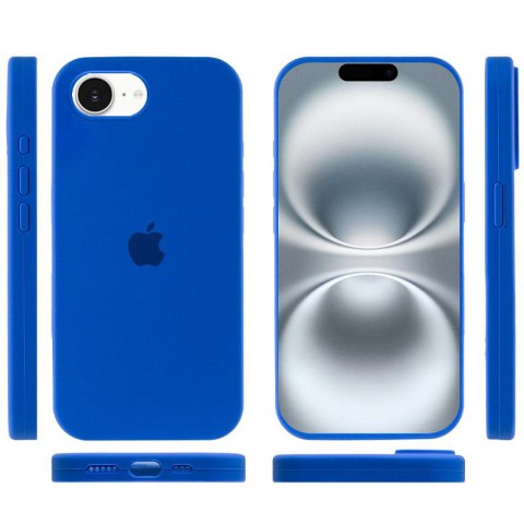 Чохол Silicone Case Full Protective (AA) для Apple iPhone 16e (6.1") Синій / Capri Blue