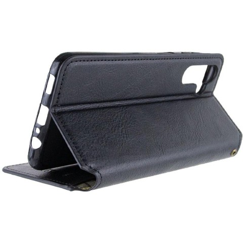 Шкіряний чохол-книжка GETMAN Cubic (PU) для Samsung Galaxy A37 5G Чорний