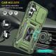 Ударостійкий чохол Camshield Army Ring для Samsung Galaxy S22+ Оливковий / Army Green