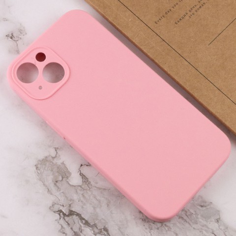 Чохол Silicone Case Full Camera Protective (AA) NO LOGO для Apple iPhone 15 Plus (6.7") Рожевий / Light pink