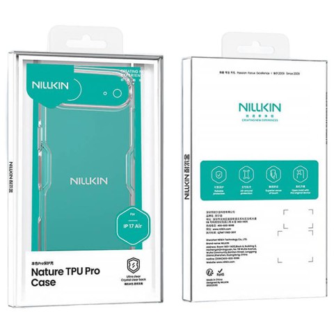 TPU чохол Nillkin Nature Pro Series для Apple iPhone 17 Air (6.5") Безбарвний (прозорий)