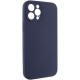 Чохол Silicone Case Full Camera Protective (AA) NO LOGO для Apple iPhone 12 Pro Max (6.7") Темно-синій / Midnight blue