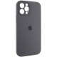 Чохол Silicone Case Full Camera Protective (AA) для Apple iPhone 12 Pro Max (6.7") Сірий / Dark Gray
