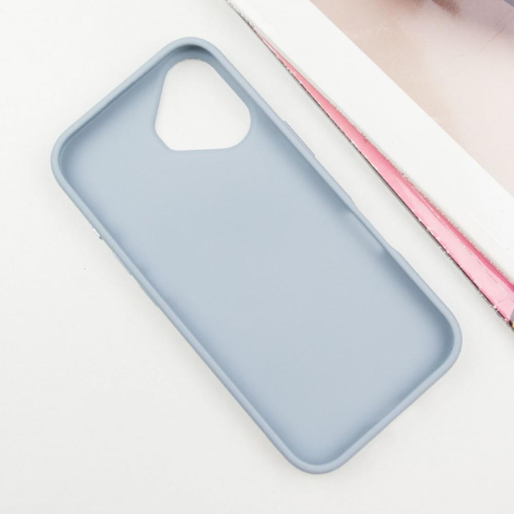TPU чохол Bonbon Metal Style with MagSafe для Apple iPhone 16 (6.1") Блакитний / Mist Blue