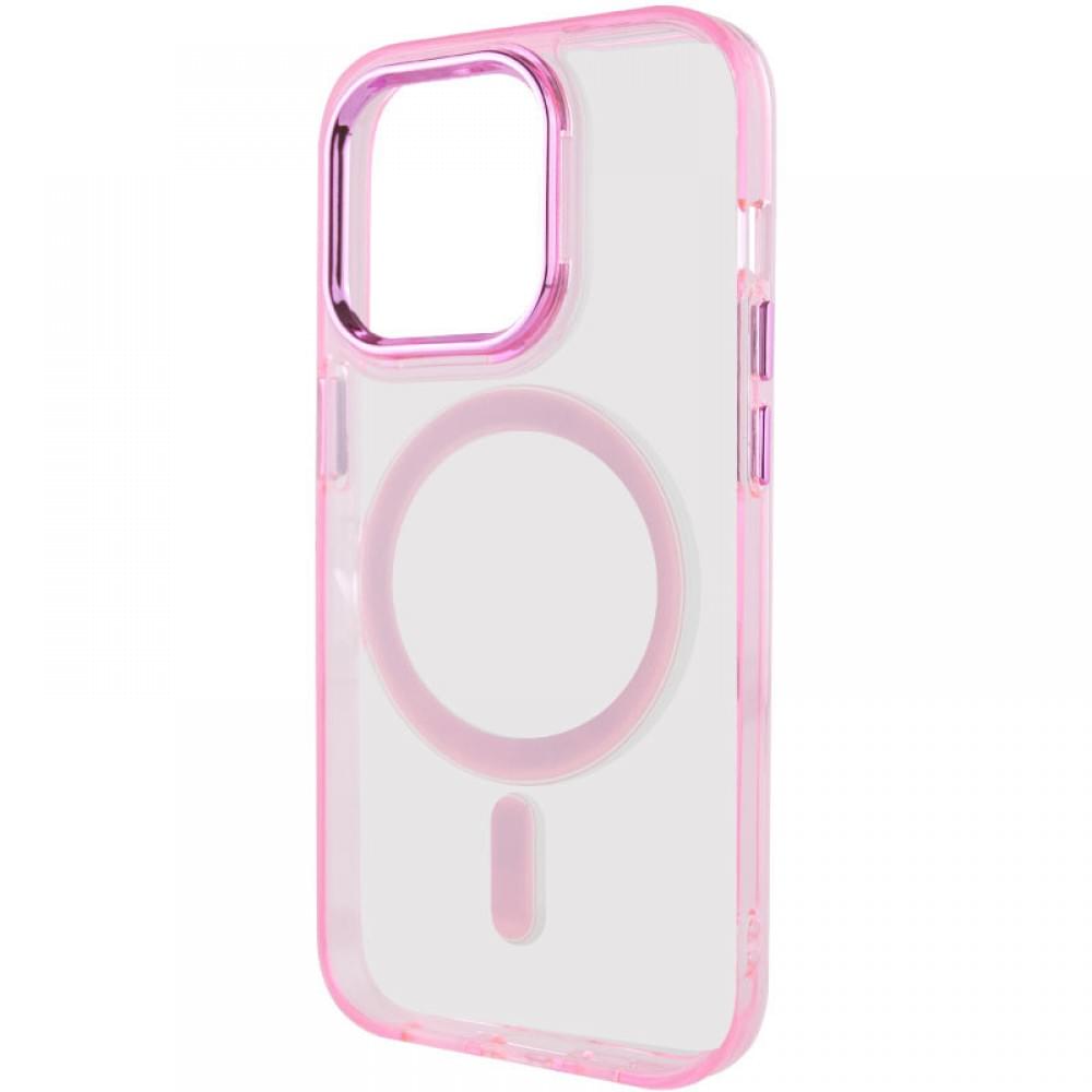 Чохол TPU Iris with MagSafe для Apple iPhone 14 Pro (6.1") Рожевий
