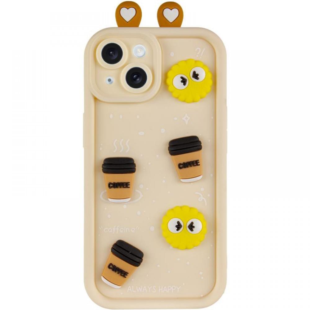 Чехол TPU Toys Case with Ears для Apple iPhone 14 (6.1")