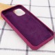Чохол Silicone Case Full Protective (AA) для Apple iPhone 12 Pro / 12 (6.1") Бордовий / Maroon