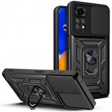 Ударостійкий чохол Camshield Serge Ring для Xiaomi Redmi Note 11 (Global) / Note 11S Чорний