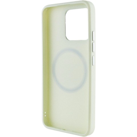 TPU чохол Bonbon Metal Style with MagSafe для Xiaomi Redmi Note 13 4G Білий / White