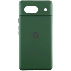 Чохол Silicone Cover Lakshmi Full Camera (AA) with logo для Google Pixel 7 Зелений / Dark green