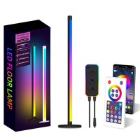 Підлогова кутова LED лампа RGB SAL-005B 120cm Bluetooth USB with app Black