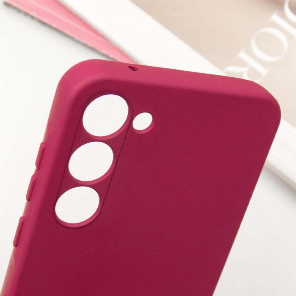 Чохол TPU GETMAN Liquid Silk Full Camera для Samsung Galaxy S23+ Бордовий / Marsala