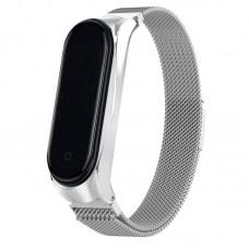 Ремінець Milanese Loop Design для Xiaomi Mi Band 3/4 Срібний