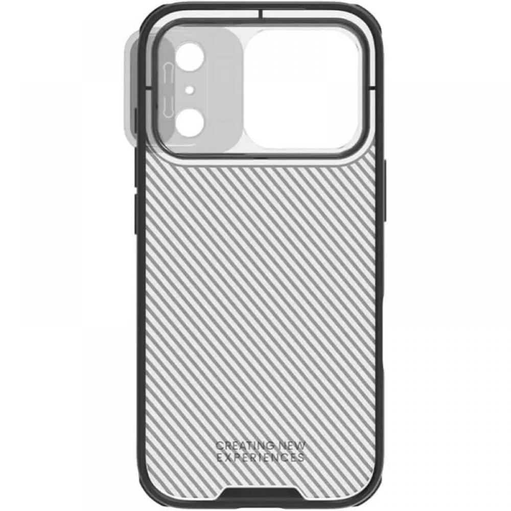 Карбонова накладка Nillkin CamShield Pro для Apple iPhone 17 Pro (6.3") Transparent black