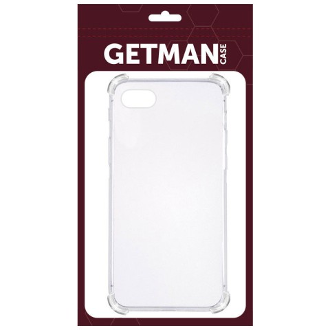 TPU чохол GETMAN Ease logo посилені кути для Apple iPhone 7 / 8 / SE (2020) (4.7") Безбарвний (прозорий)