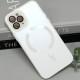 Чохол TPU+Glass Sapphire Midnight with MagSafe для Apple iPhone 14 Pro Max (6.7") Білий / White
