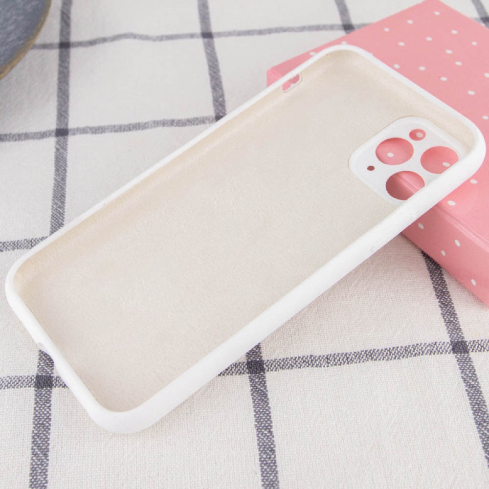 Чохол Silicone Case Full Camera Protective (AA) NO LOGO для Apple iPhone 12 Pro Max (6.7") Білий / White