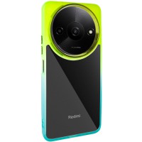 Чохол TPU+PC Fresh sip series для Xiaomi Redmi A3 Бірюзовий / Лимонний