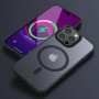 TPU+PC чохол Metal Buttons with MagSafe Colorful для Apple iPhone 12 Pro / 12 (6.1") Чорний