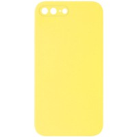 Чохол Silicone Case Square Full Camera Protective (AA) NOLOGO для Apple iPhone 7 plus/8 plus (5.5") Жовтий / Yellow