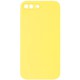 Чохол Silicone Case Square Full Camera Protective (AA) NOLOGO для Apple iPhone 7 plus/8 plus (5.5") Жовтий / Yellow
