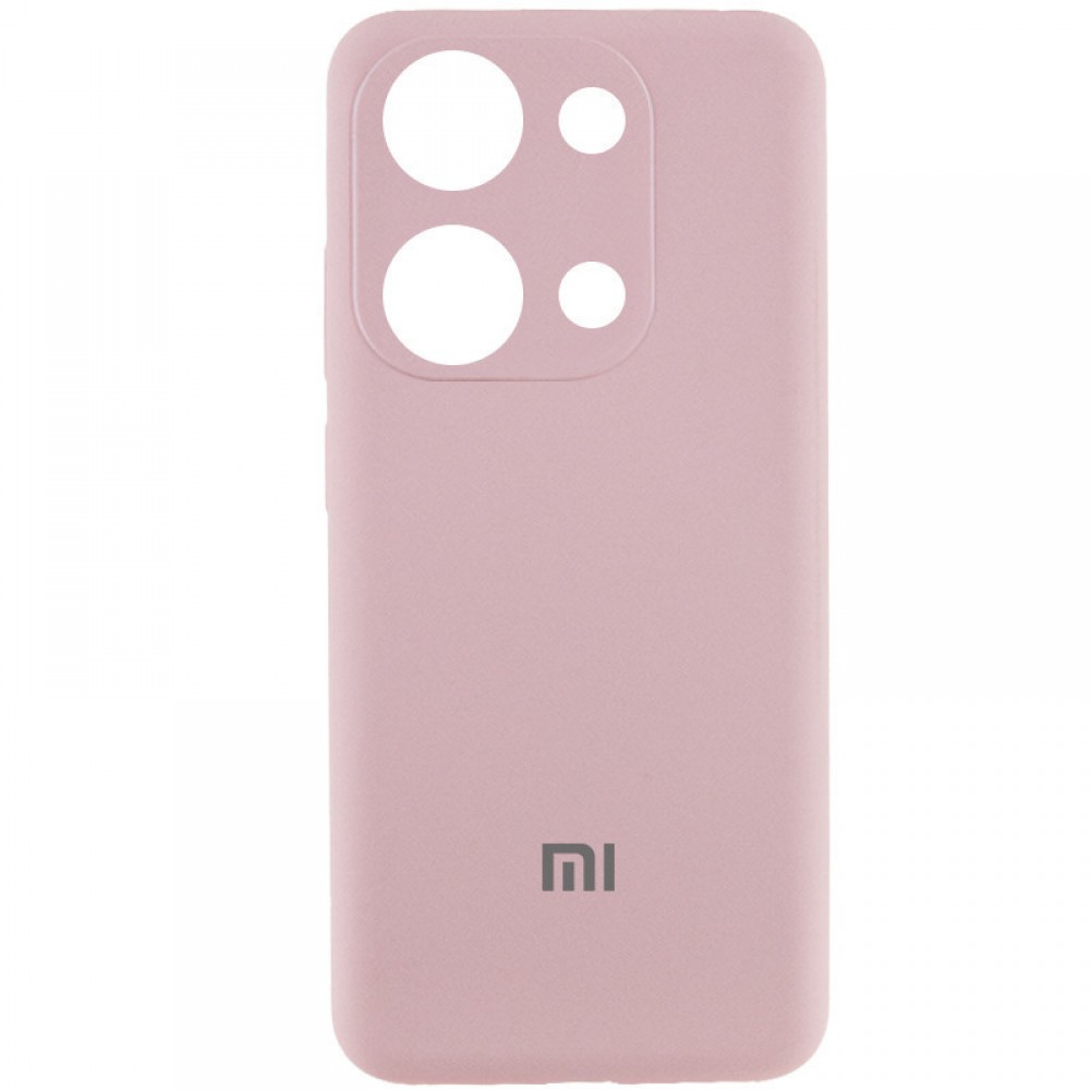 Чохол Silicone Cover Lakshmi Full Camera (AAA) with Logo для Xiaomi Redmi Note 13 4G Рожевий / Pink Sand