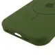 Чохол Silicone Case Full Protective (AA) with MagSafe для Apple iPhone 15 (6.1") Зелений / Dark Olive