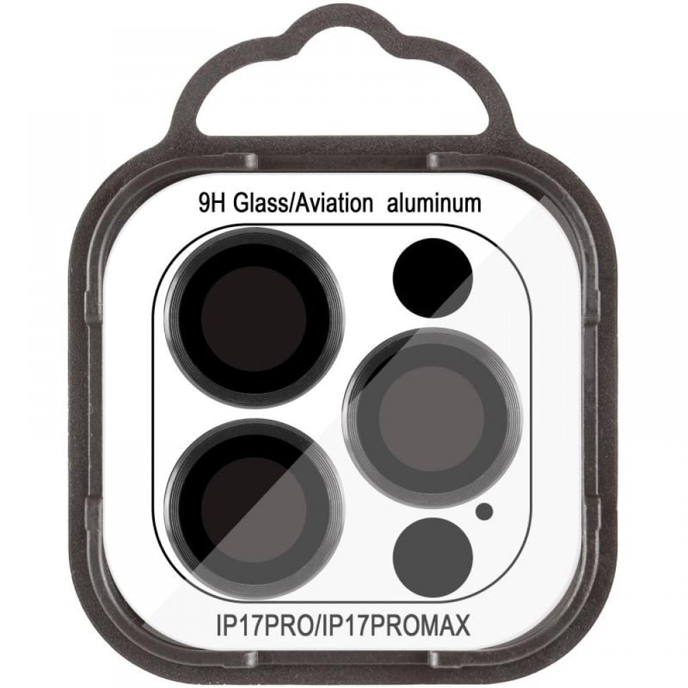 Захисне скло Metal Classic на камеру (у упак.) для Apple iPhone 17 Pro (6.3") / 17 Pro Max (6.9") Чорний / Black