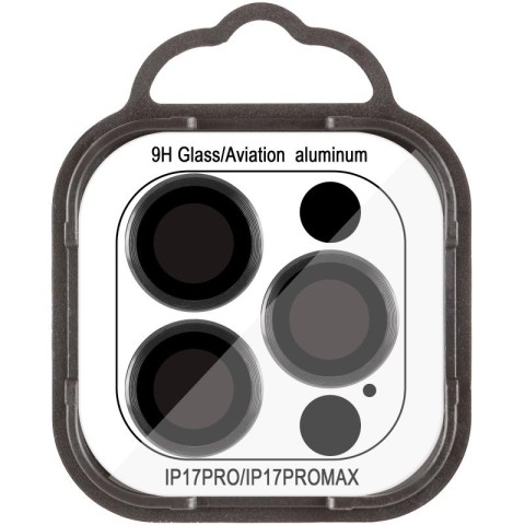 Захисне скло Metal Classic на камеру (у упак.) для Apple iPhone 17 Pro (6.3") / 17 Pro Max (6.9") Чорний / Black