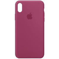 Чохол Silicone Case Full Protective (AA) для Apple iPhone XS Max (6.5") Малиновий / Pomegranate